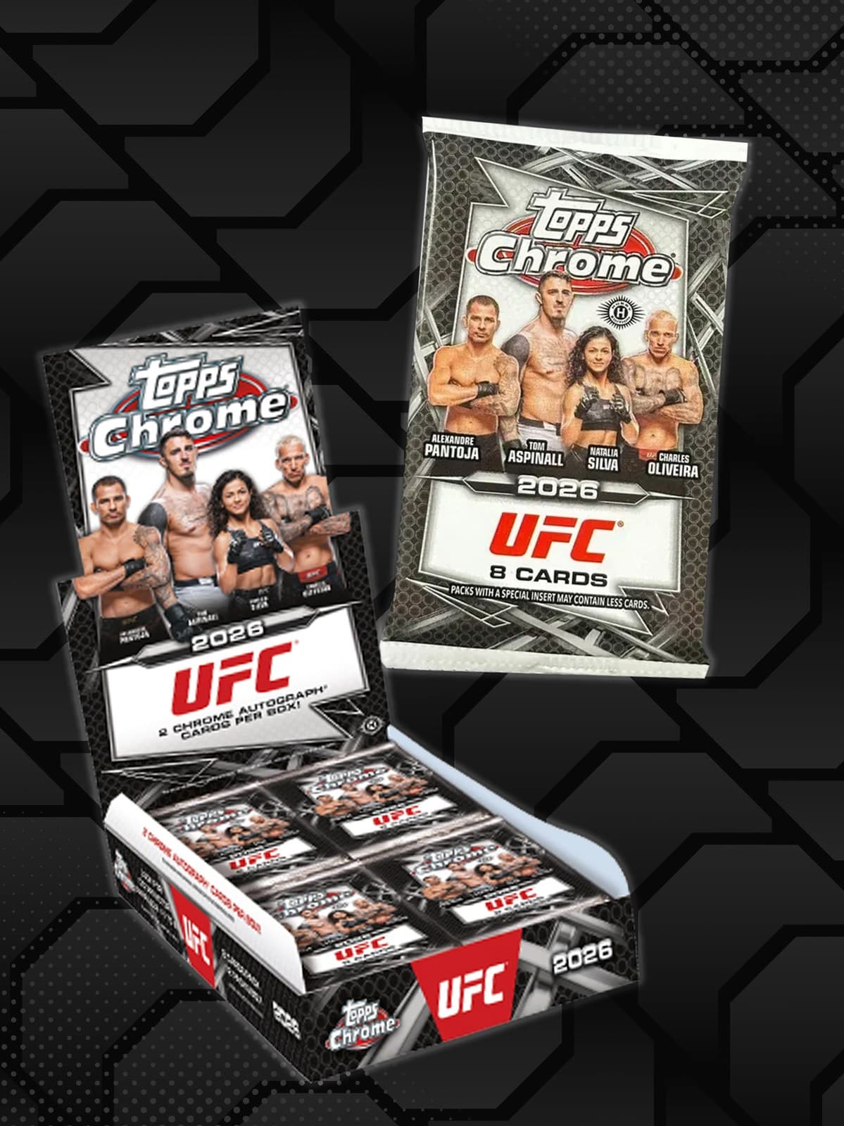 2026 Topps Chrome UFC hobby box and pack