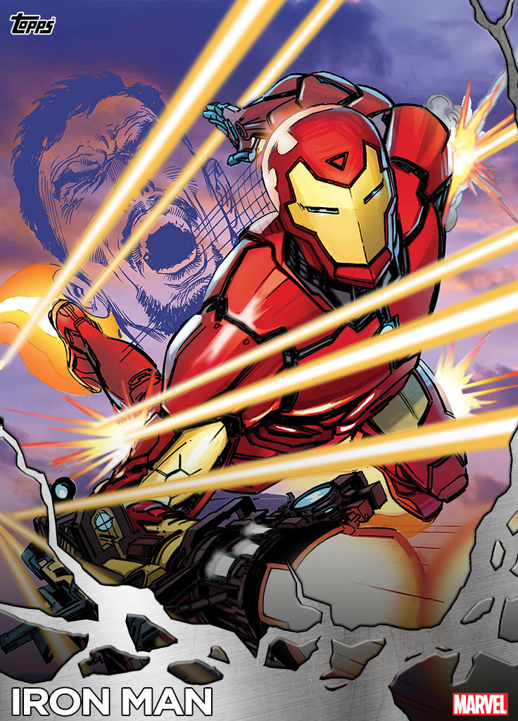 Iron Man Topps Marvel Collect Card Trader Pop Art Award Ready Set of 6 